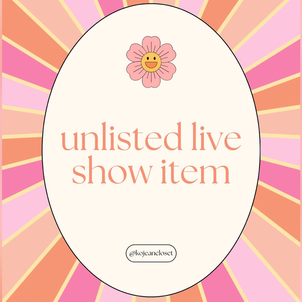 🌟 Unlisted Live Show Item 🌟